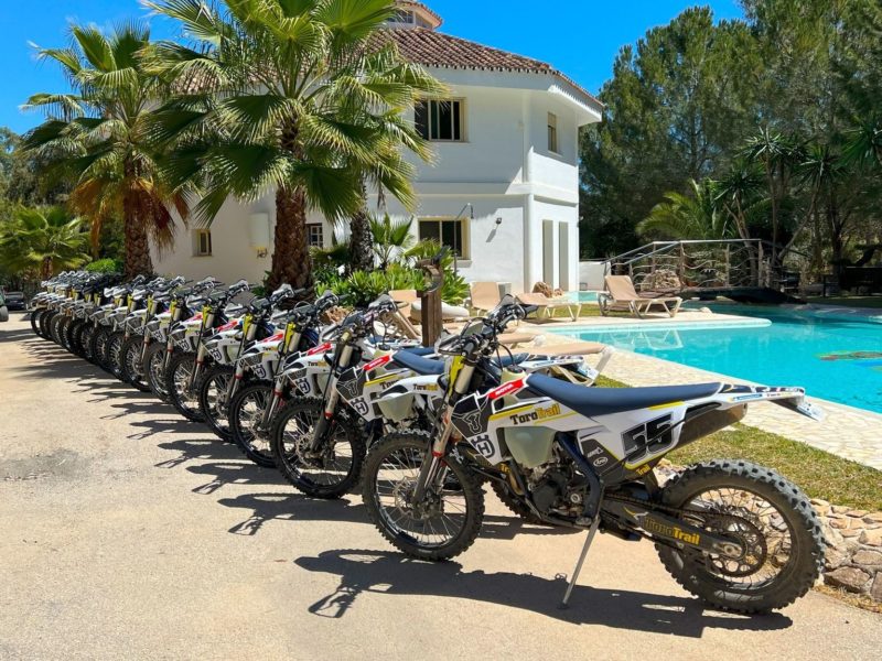 Husqvarna bikes at ToroTrail HQ